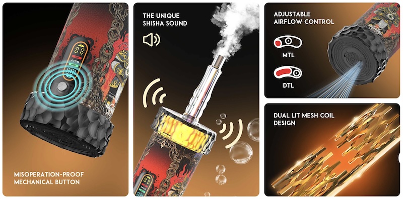 Disposable Hookah Features